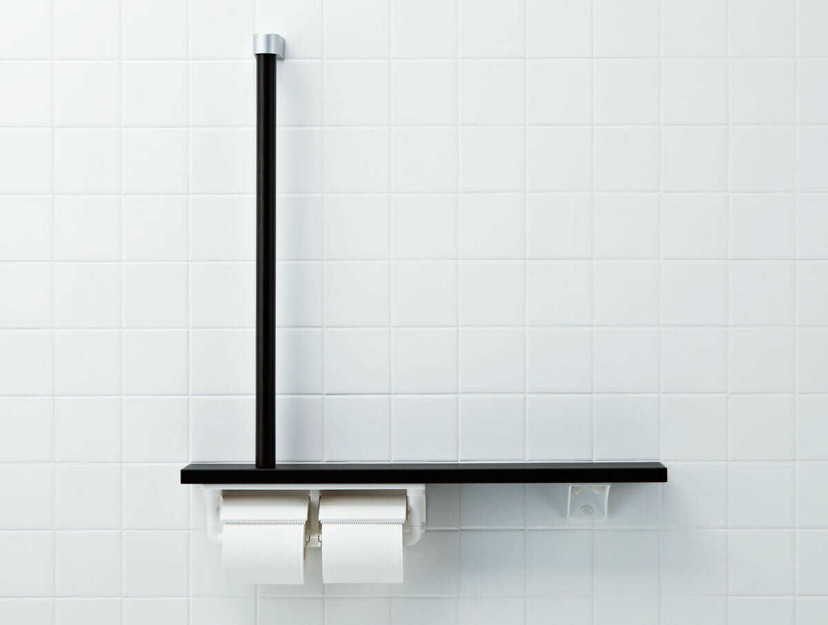 LIXIL リクシル INAX 棚手すり L型タイプ 左右共通 クリエダーク NKF-3WU2/LD LD クリエダーク