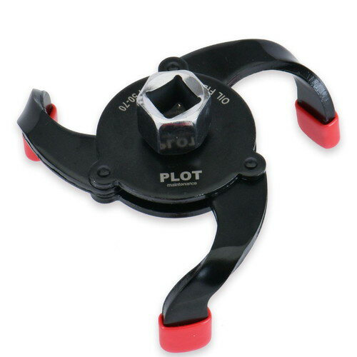 プロト PGR0021 PLOT 3チャックオイルフィルターレンチ F径61-95mm メンテナンスPLOT バイク用品 ブラック 汎用