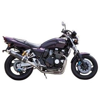 MADMAX製 (マッドマックス) XJR400/R(4HM) ブラック MADMAX製 XJR400/R(4HM) 手曲げ風 ショート管マフラー ブラック