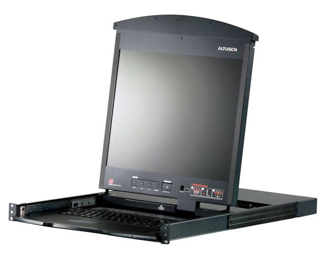 KL1516AMJJS-3/ATEN ATEN 17インチLCD搭載16ポートカテゴリ5KVMドロワー ショートレール 3年保証