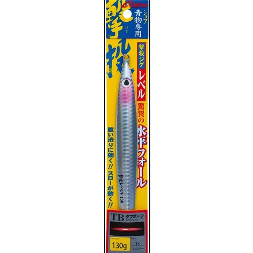 オーナー・カルティバ メタルジグ 撃投ジグレベル100 13 シルバー グローエッジ