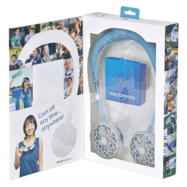 ダブルファン　ハンズフリー　ｖｅｒ．２．０　アクアブルー