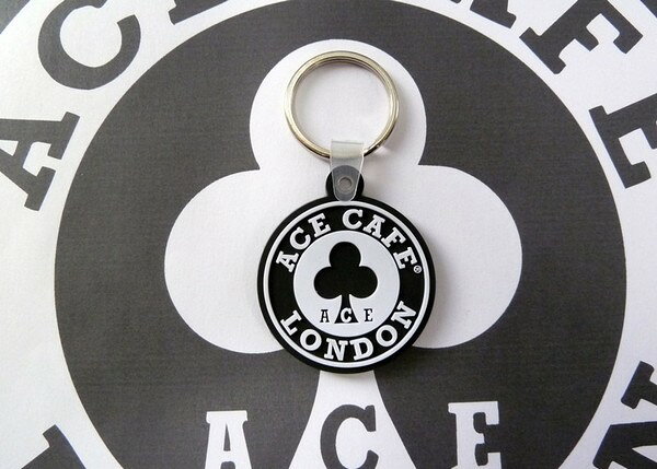 ACE CAFE LONDON エースカフェロンドン ラバー・キーホルダー 丸タイプ キーホルダー バイク関連グッズ