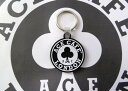 ACE CAFE LONDON エースカフェロンドン ラバー・キーホルダー 丸タイプ キーホルダー バイク関連グッズ