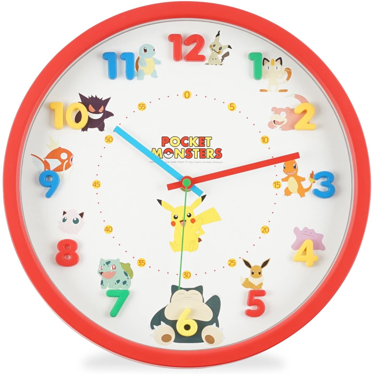 楽天市場】ティーズファクトリー ポケモン 壁掛け時計 アイコン