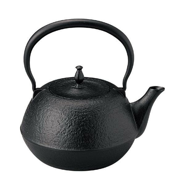 楽天市場】岩鋳 岩鋳 南部鉄器鉄瓶 18型平丸アラレ 電磁対応 黒