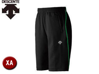 DS-DTM1911PB-BLG-XA デサント トレーニングウェア 男女兼用 ブラック×グリーン・サイズ：XA Training Half Pants トレーニングハーフパンツ DTM-1911PB