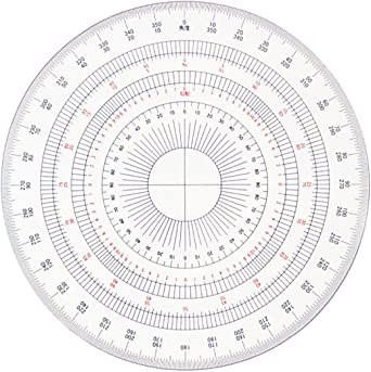 ドラパス 三幸製図 全円分度器 24cm No.16-514