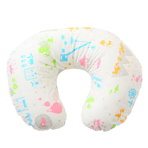 カラフルなデザインが ((baby book fu fu colorful) baby toi 授乳クッション)