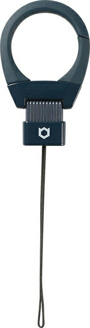 Hamee iFace Quick Release カラビナリングストラップ ネイビー 41-909836