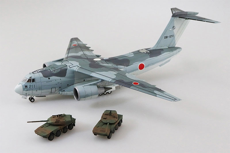 青島文化教材社 1/144 航空機シリーズ SP 航空自衛隊 C-2輸送機 SP 機動戦闘車付 プラモデル 青島文化教材社 １／１４４ 航空機 Ｎｏ． ＳＰ 航空自衛隊