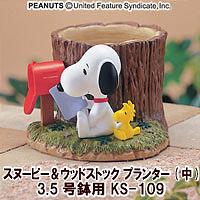 楽天市場】加藤工芸 SNプランター（3号）スヌーピー＆ウッド