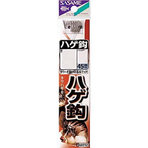 楽天市場】ささめ針 ささめ針 SASAME Sasame AA112 ハゲ鈎 白 糸付 4号