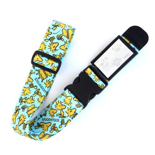 スヌーピー　スーツケースベルト　ウッドストック総柄