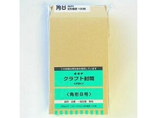 オキナ クラフト封筒 kp85 給料 角8 枠なし p   kp8ky