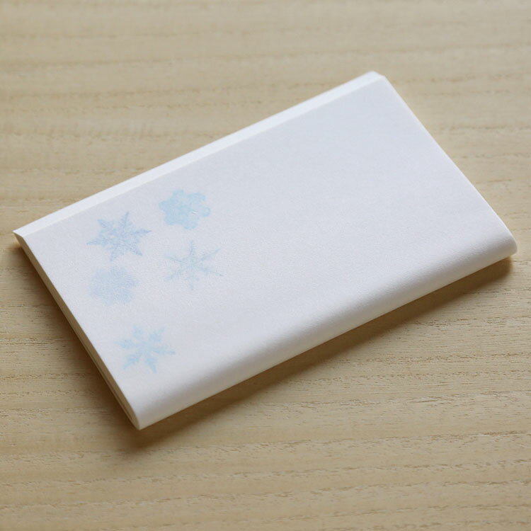季節の絵柄 雪華 和紙 茶道具 おもてなし 茶席 和菓子 お茶請け 雪の結晶 懐紙