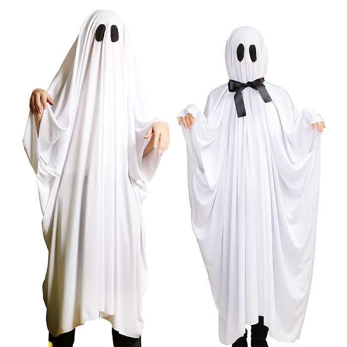 クリアストーン ハロウィン ユニセックス 2WAY てるてる おばけポンチョ