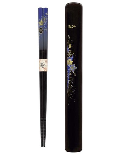 田中箸店 若狭塗箸 箸箸ペア 華友禅 紺
