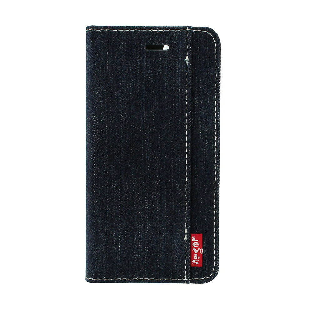 Levi’s リーバイス iPhoneケース for iPhone7 ブックタイプケース 背面ロゴプリントタイプ LEVI-iP7-print