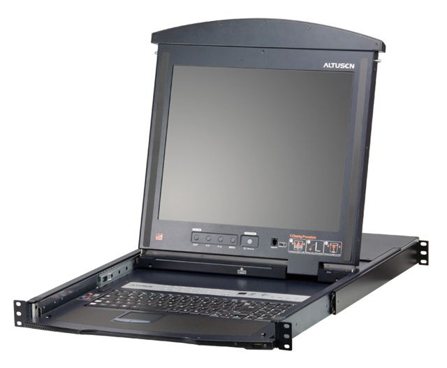 KL1508AIMJJL-3/ATEN ATEN 17インチLCD搭載8ポートカテゴリ5 IP-KVMドロワー ロングレール 3年保証