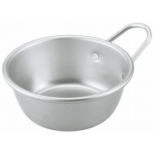 前川金属工業所｜MAEKAWAKINZOKUKOGYOSHO アルマイト マッコリカップ 手付 13cm シルバー RMT2003