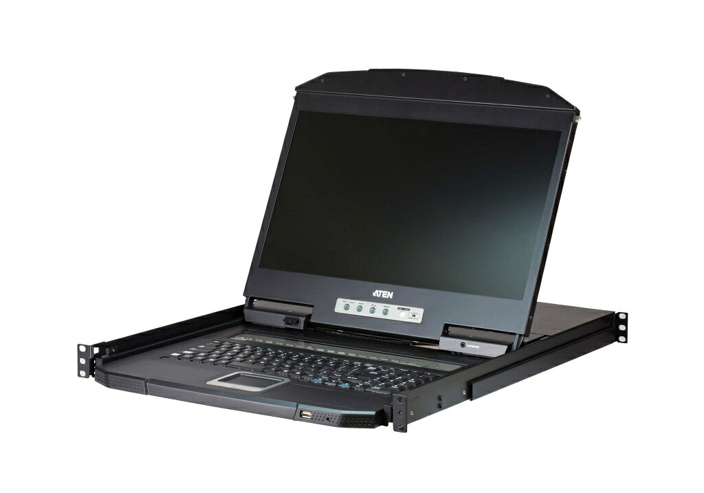 CL3116NXJJL/ATEN ATEN PS/2-USB対応16ポートVGAシングルスライド ワイドスクリーンLCDコンソールドロワー