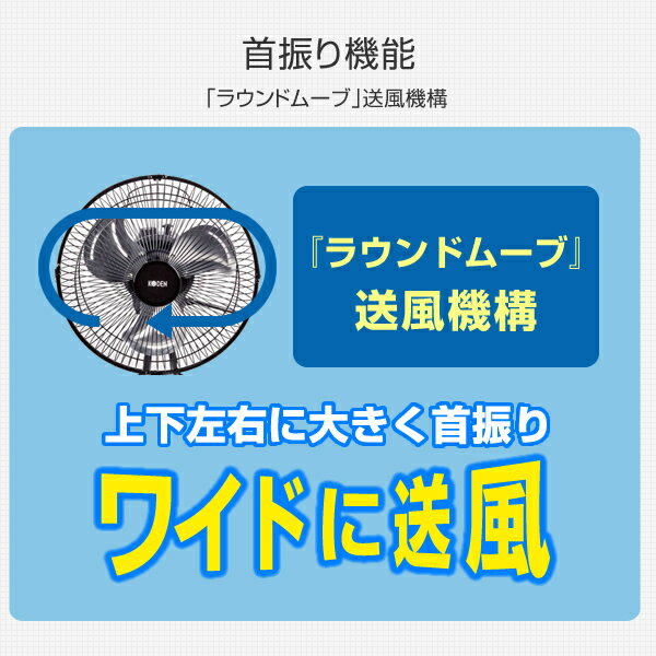 広電 扇風機 25センチ アルミ羽根 据置型 CAT251DMA