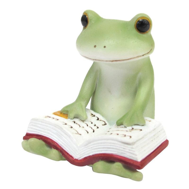 drawerplus/Copeau コポー 本読むカエル/71734 07 店舗ディスプレイ・店内装飾 置物・オブジェ ミニチュアオブジェ