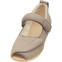 あゆみシューズ オープンマジックIIMグレー1015 (左足用) M