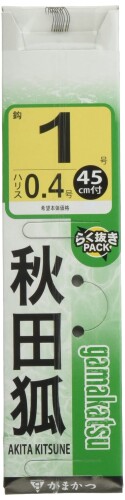 がまかつ 糸付 秋田狐 茶 1-0.4