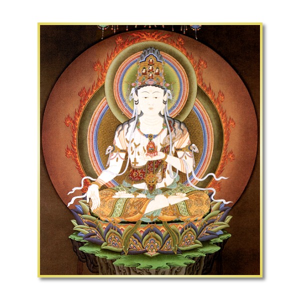 楽天市場】中物産 仏画色紙 丑 寅歳の守り本尊 虚空蔵菩薩 84012