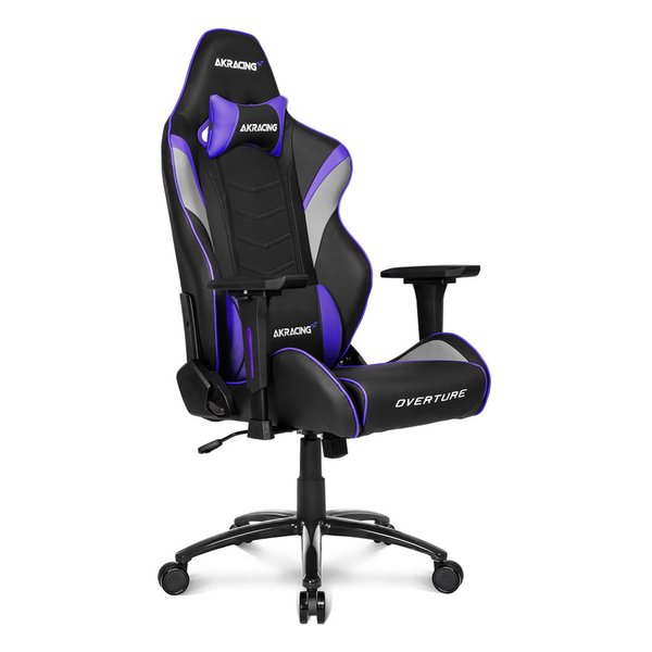 AKRacing｜エーケーレーシング ゲーミングチェア シート W390xD525xH1290～1365mm Overture パープル OVERTURE-PURPLE アームレストあり /ヘッドレストあり /ロ…