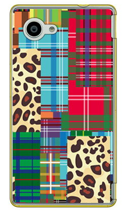 SECOND SKIN Patchwork クリア design by ROTM / for AQUOS Compact SH-02H/docomo DSH02H-PCCL-202-Y002