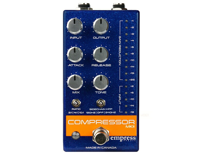 [レコーディングスタジオ品質のコンプレッサー]  Empress Effects / Compressor MKII Blue Compressor コンプレッサー エンプレスエフェクツ (国内正規品)