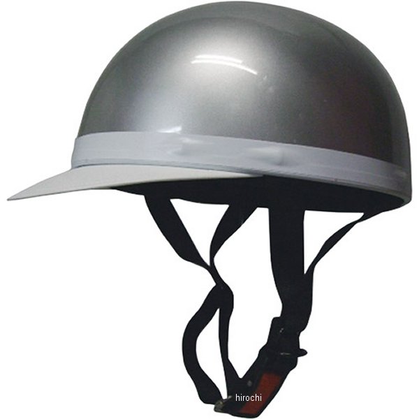 Moto Boite BB モトボワットビービー ハーフキャップヘルメット 白ツバ付 シルバー 半帽タイプヘルメット ヘルメット