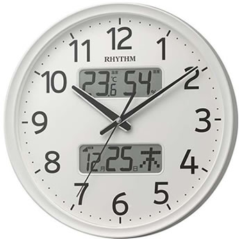 RHYTHM 掛け時計 フィットウェーブリブA03 8FYA03SR03