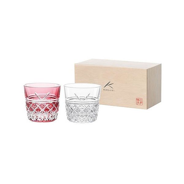 楽天市場】カガミクリスタル 江戸切子 ペア冷酒杯 TPS735-2706-AB