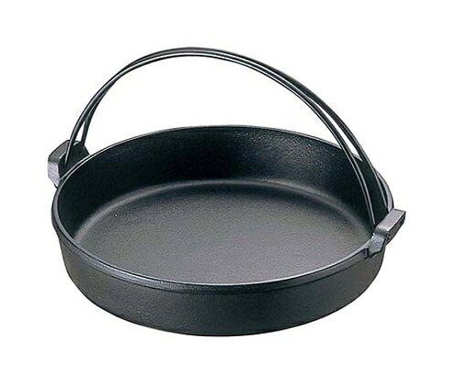 岩鋳 南部 鉄 すきやき鍋 ツル付 26cm 20039 すき焼き鍋 南部鉄器 IH ガス火対応 IH対応 調理器具 取っ手付き キッチン用品 鉄分補給 日本製