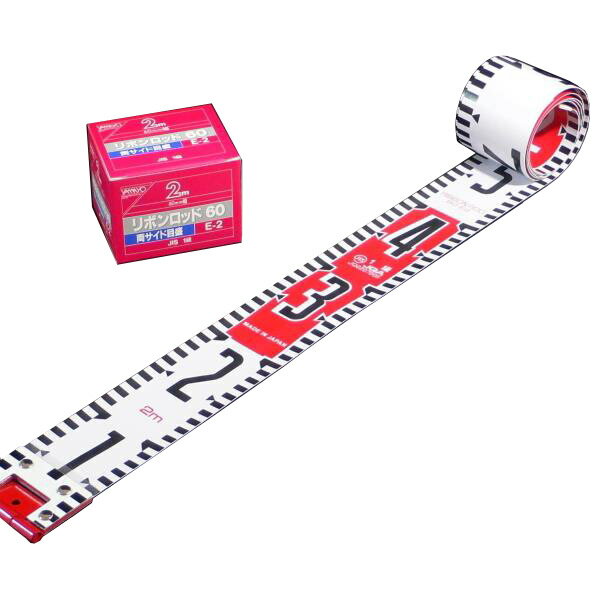 LINEクーポン有 ヤマヨ YAMAYO R6B10 リボンロッド両サイド60E-2 現場記録写真用巻尺 ヤマヨ測定機