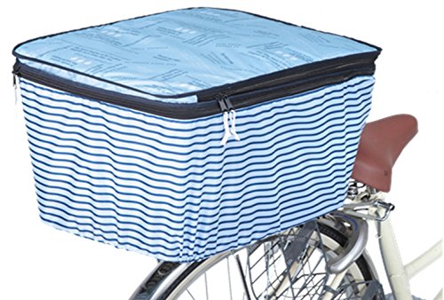 自転車 カゴ カバー 後ろ 防水 雨 2段式 OR-PB