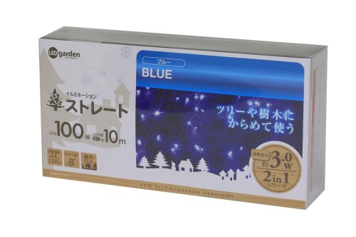 楽天市場】タカショー イルミネーション ストレート 200球 LIT-ST200W