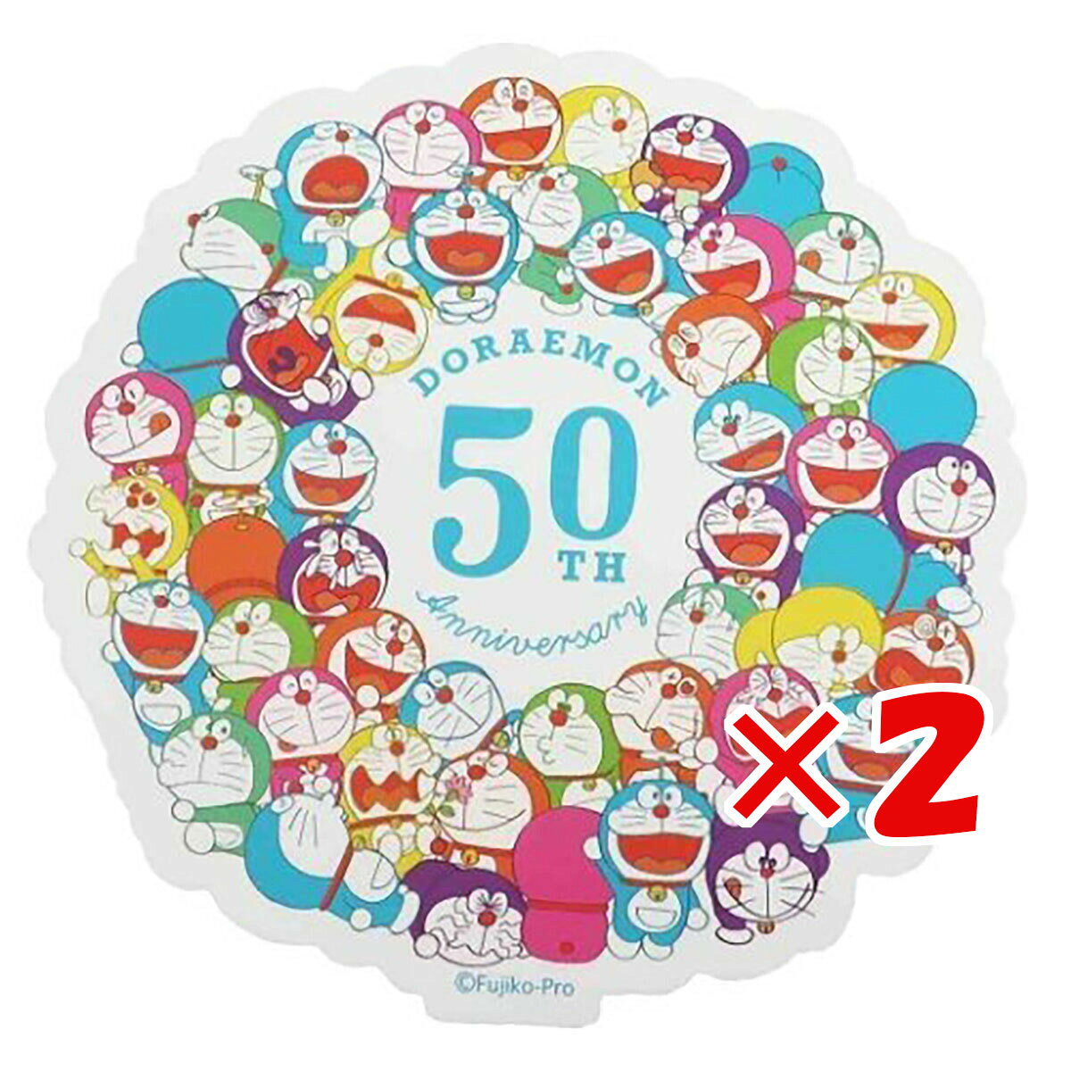 楽天市場】エンスカイ ドラえもん 50周年 トラベルステッカー 1