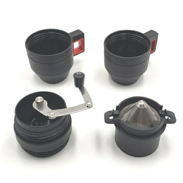 富士商｜FUJISHO コンパクトコーヒメーカー CAFE Mug F20168 ミル付き