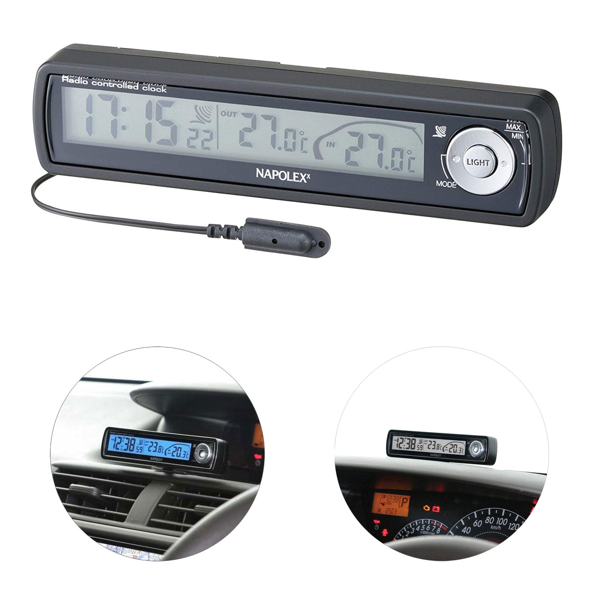 楽天市場】EXIZZLE-LINE アウトインサーモクロック Fizz－855 ブラック