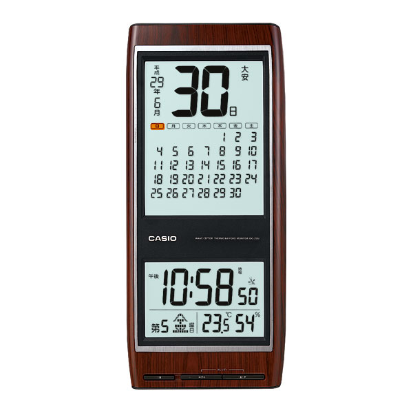楽天市場】カシオ計算機 CASIO カシオ 壁掛け時計 IDC-350J-5JF 月別