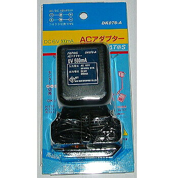 楽天市場】パトス パトス acアダプター 非安定化タイプ dk076-a dc6v