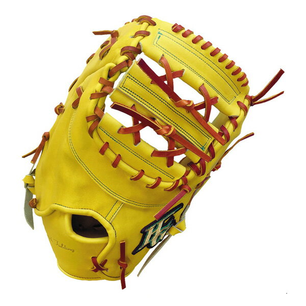 野球 ファーストミット 一般硬式用 ハイゴールド HI-GOLD 技極 一塁手用 Nイエロー/タン