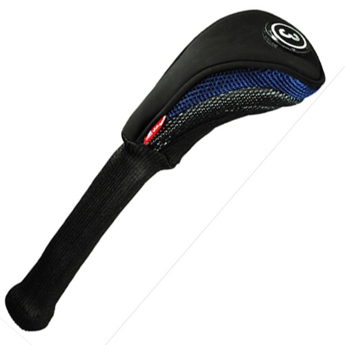 (未使用･未開封品)　LEZAX(レザックス) TEE-OFF ヘッドカバー ユーティリティ用  TOHC-6553 ブラック×シルバー 0pbj0lf LEZAX(レザックス) TEE-OFF ヘッドカバー ユーティリティ用 TOHC
