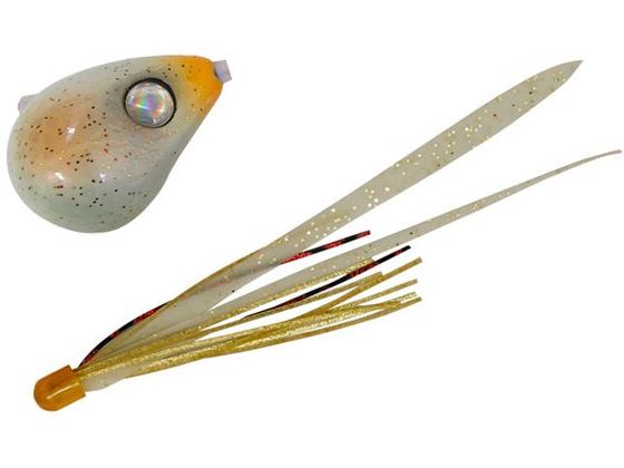 ジャッカル JACKALL 爆流 鉛式ビンビン玉スライド 250g F206 シロアマグロー/イカグローT+