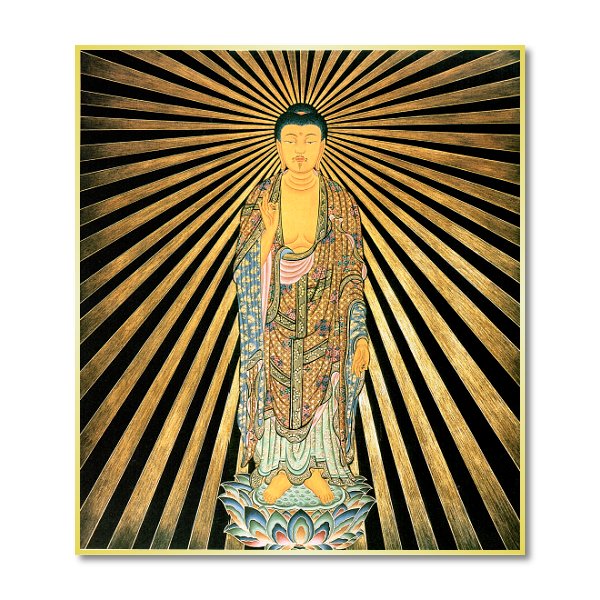 楽天市場】中物産 仏画色紙 丑 寅歳の守り本尊 虚空蔵菩薩 84012